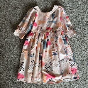 JessaKae Multicolor Abstract Kids Dress size 10-12 NWT